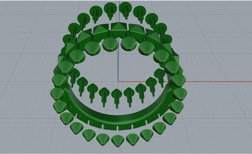 Ring Model 1180 3D print model_9