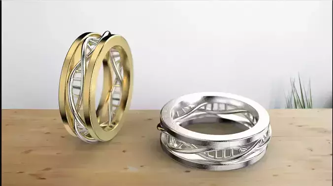 Engagement ring wedding band