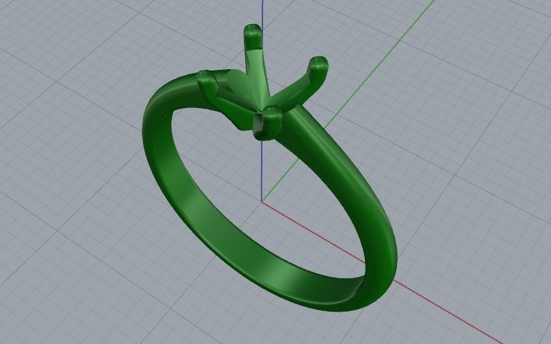 Soliter ring Model 1195 3D print model_6