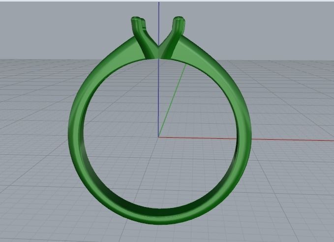 Soliter ring Model 1195 3D print model_7