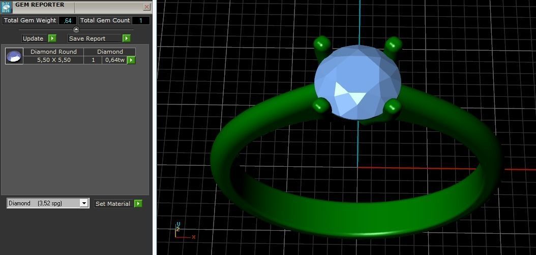 Soliter ring Model 1195 3D print model_3