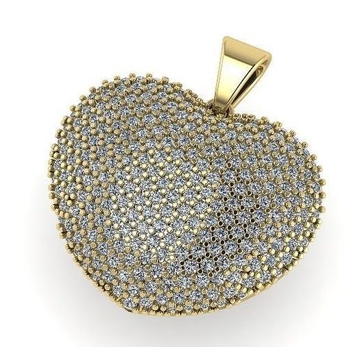 Heart pendant Model 1194 3D print model