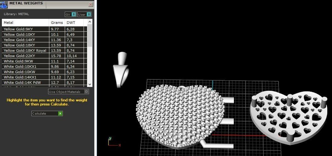 Heart pendant Model 1194 3D print model_2