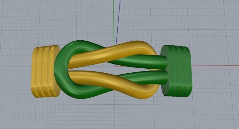 Bracelet insert Model 1205 3D print model_4