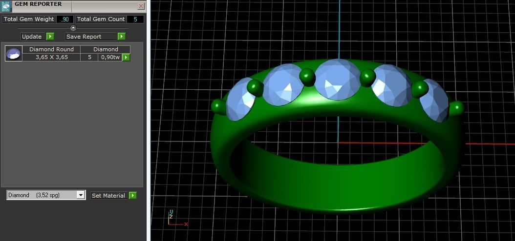 Ring Model 1203 3D print model_3