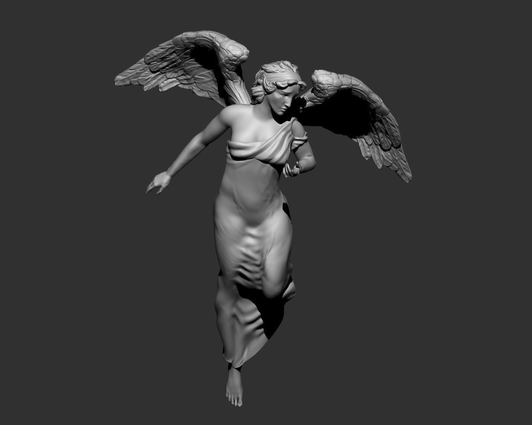 Female Angel 3D print model_6
