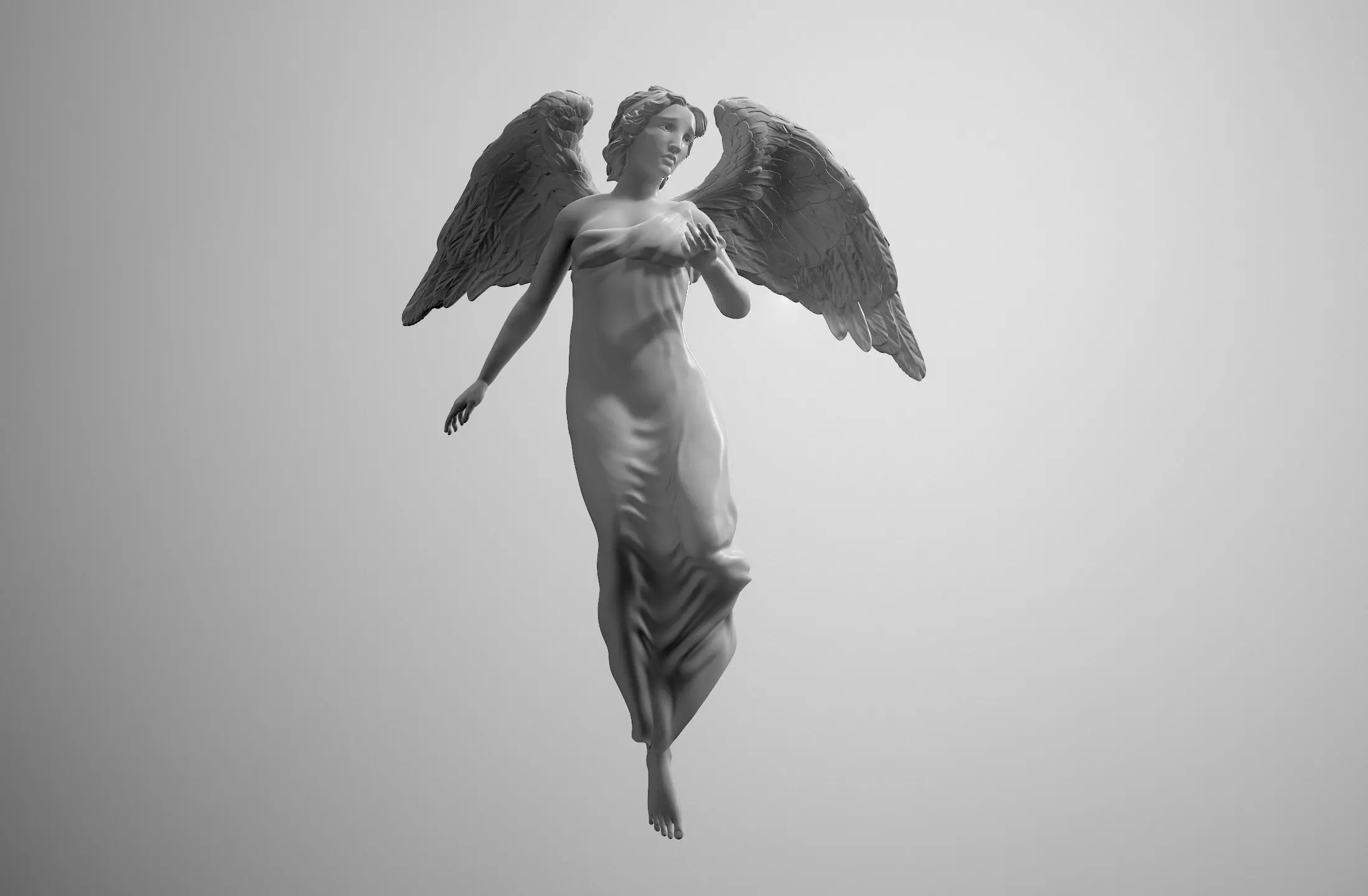 Female Angel 3D print model_0