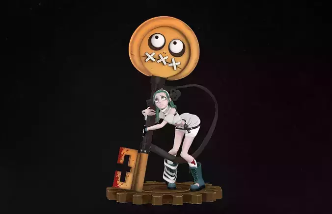 ABA Paracelsus Guilty Gear Strive Figurine 3D Print File 3D print model