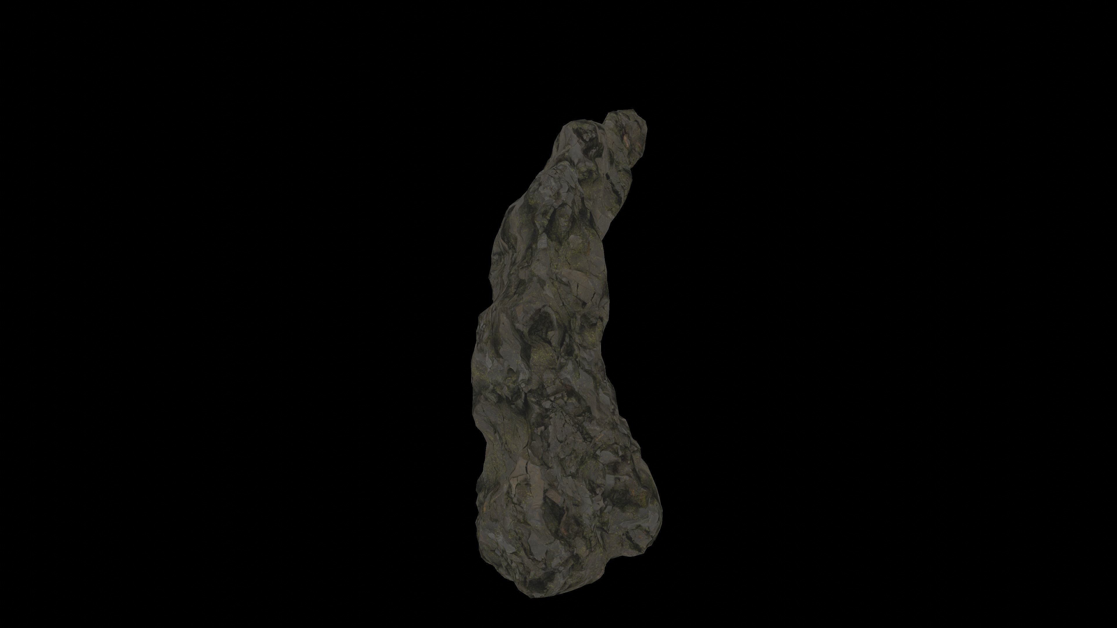 Cave tunnel and rocks mossy mountain PBR 8K Blundle KIT 3D model_14