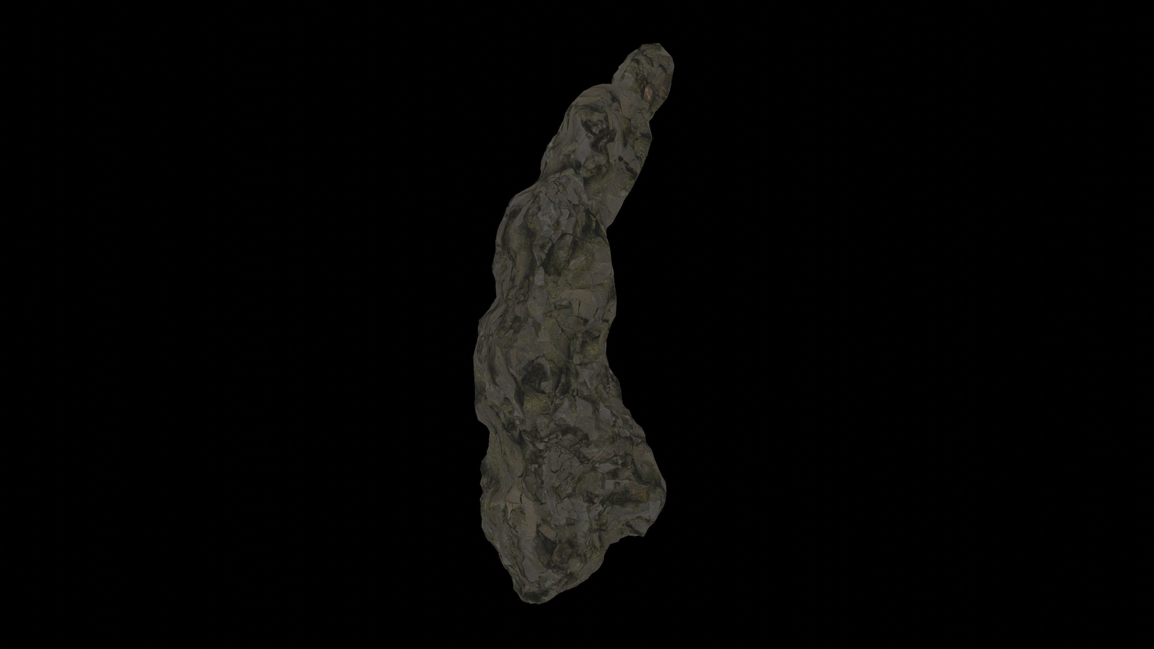 Cave tunnel and rocks mossy mountain PBR 8K Blundle KIT 3D model_12