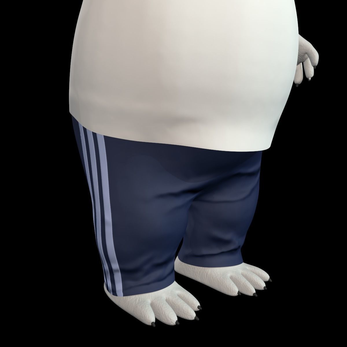 Cartoon Bear Low-poly 3D model_7