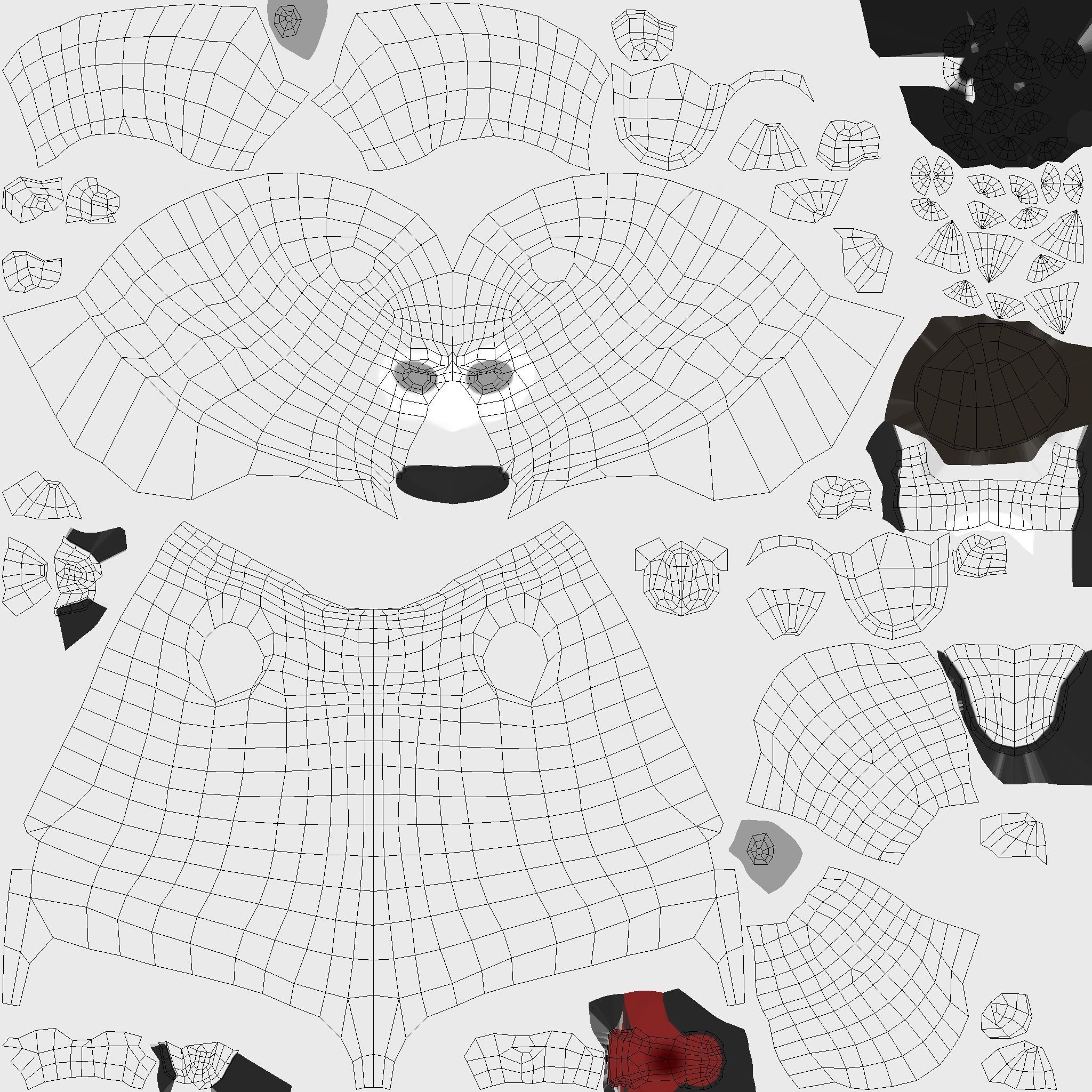 Cartoon Bear Low-poly 3D model_25