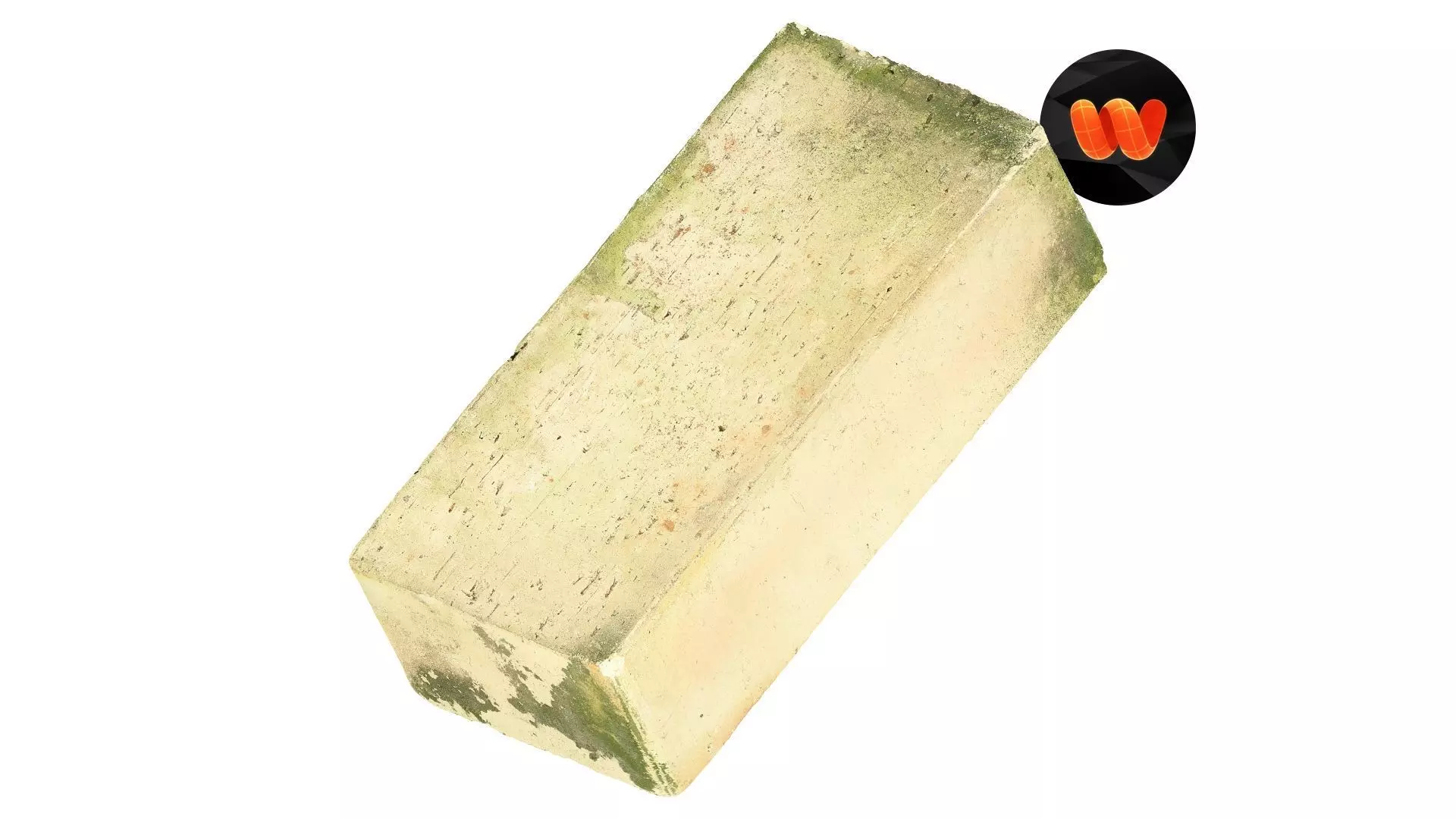 Ceramic Brick Raw Scanned 3D model_0