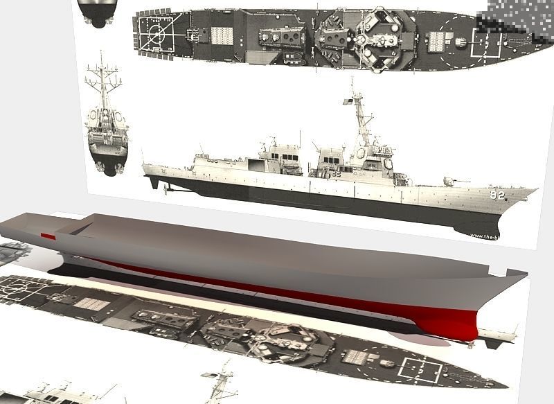 USS SPRUANCE-ARLEIGH BURKE 3D model_25