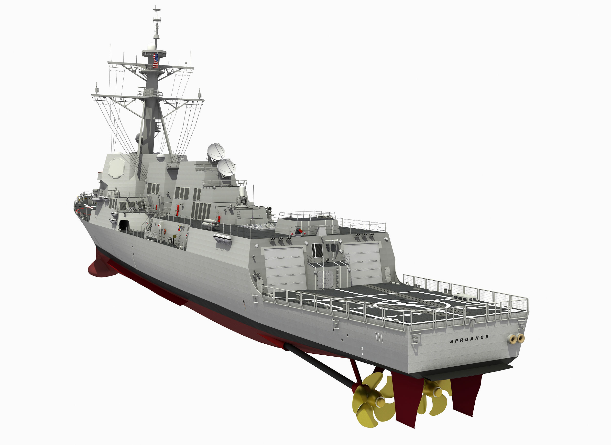 USS SPRUANCE-ARLEIGH BURKE 3D model_18