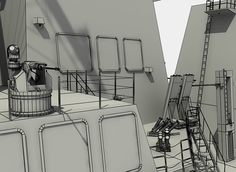 USS SPRUANCE-ARLEIGH BURKE 3D model_15