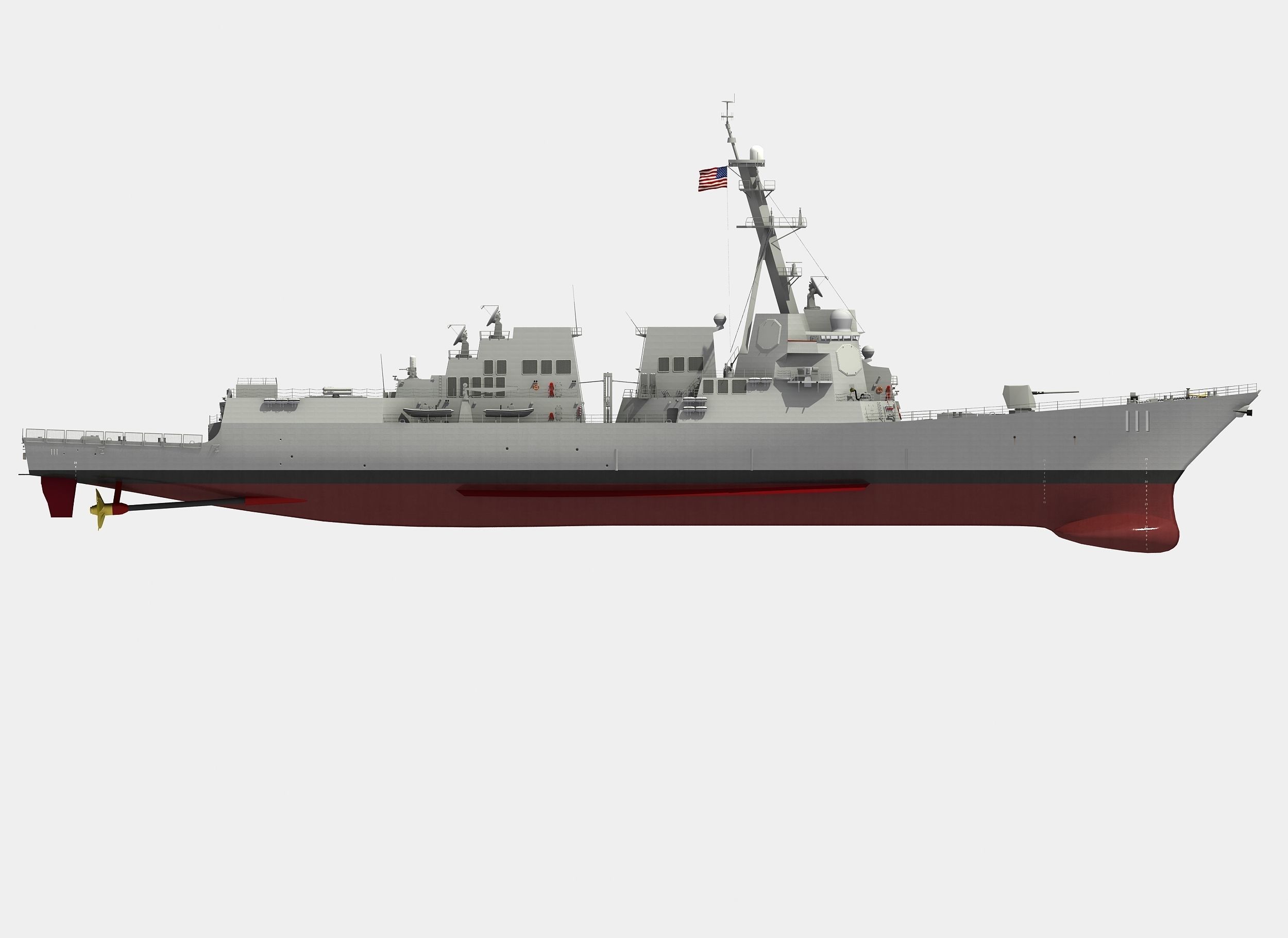 USS SPRUANCE-ARLEIGH BURKE 3D model_9