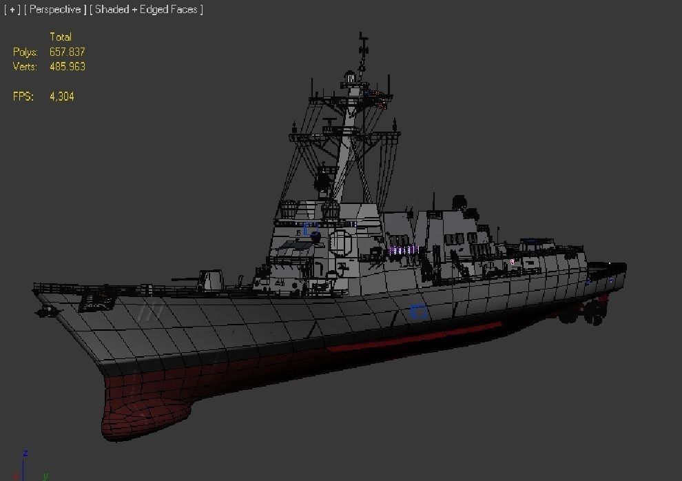 USS SPRUANCE-ARLEIGH BURKE 3D model_34