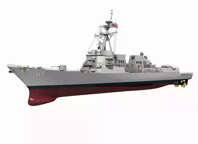 USS SPRUANCE-ARLEIGH BURKE 3D model