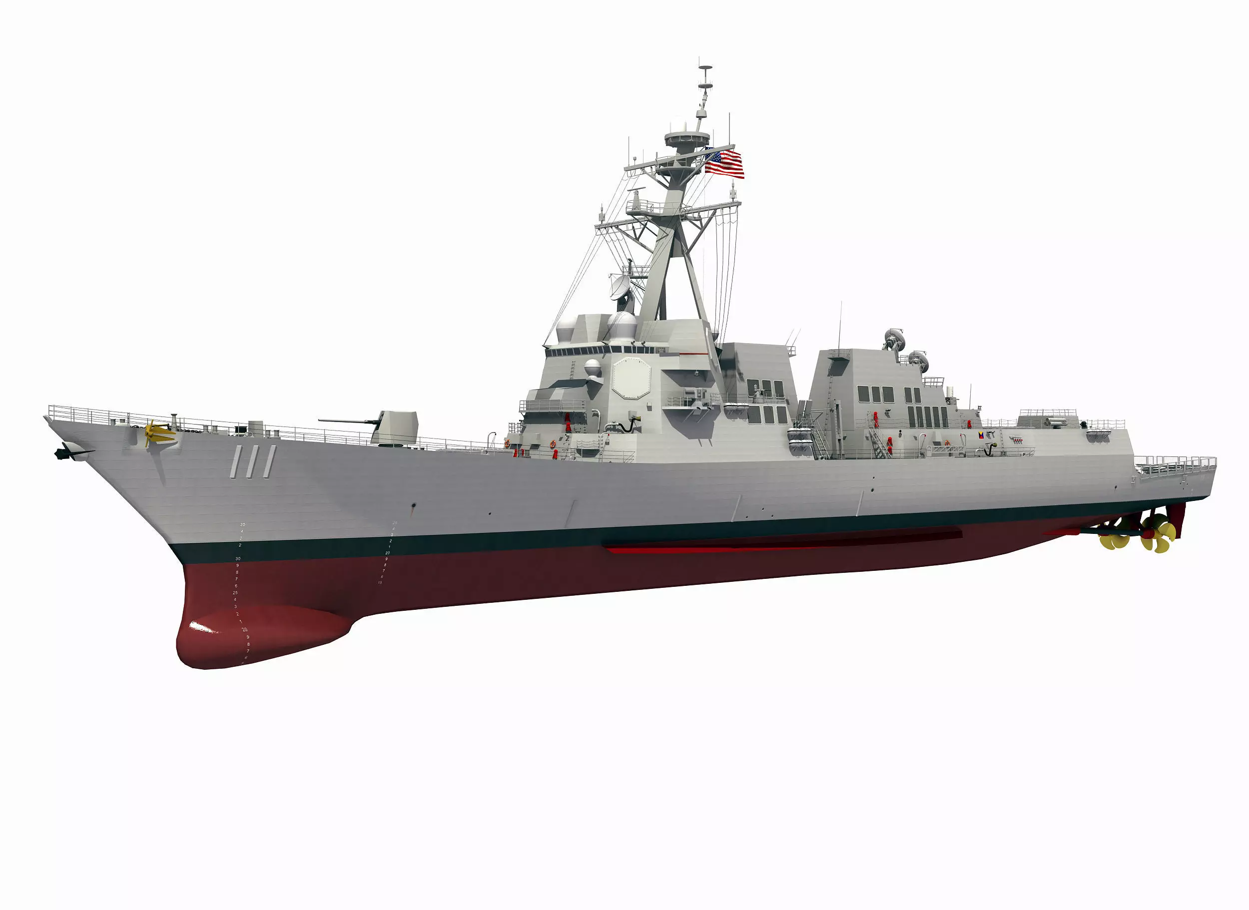 USS SPRUANCE-ARLEIGH BURKE 3D model_0