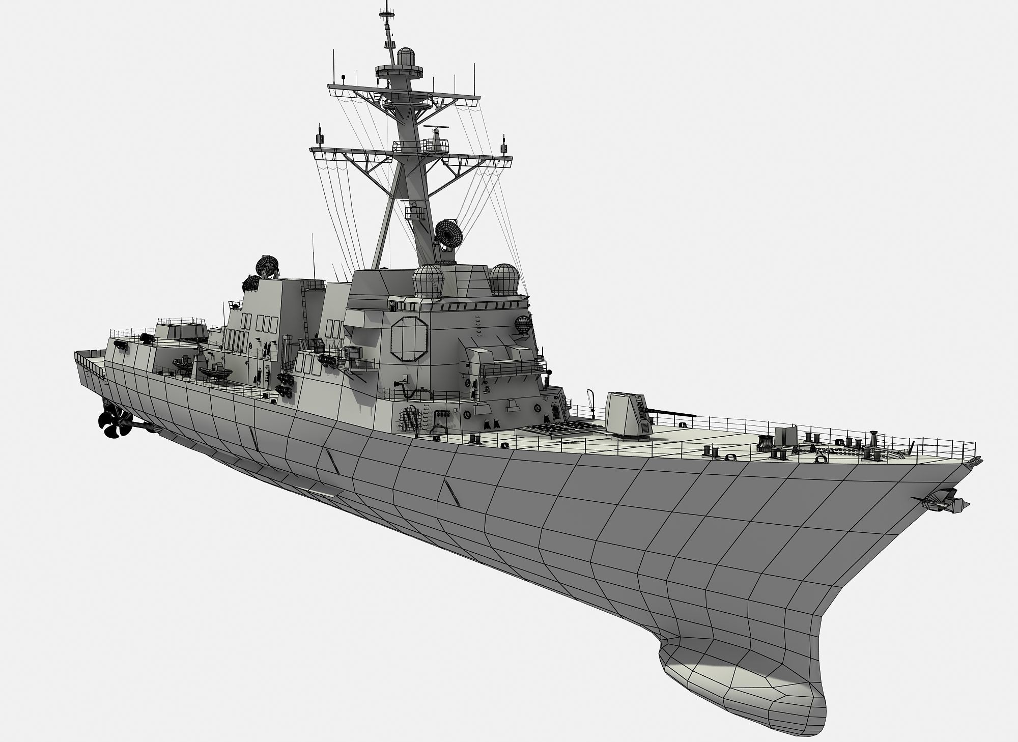 USS SPRUANCE-ARLEIGH BURKE 3D model_5