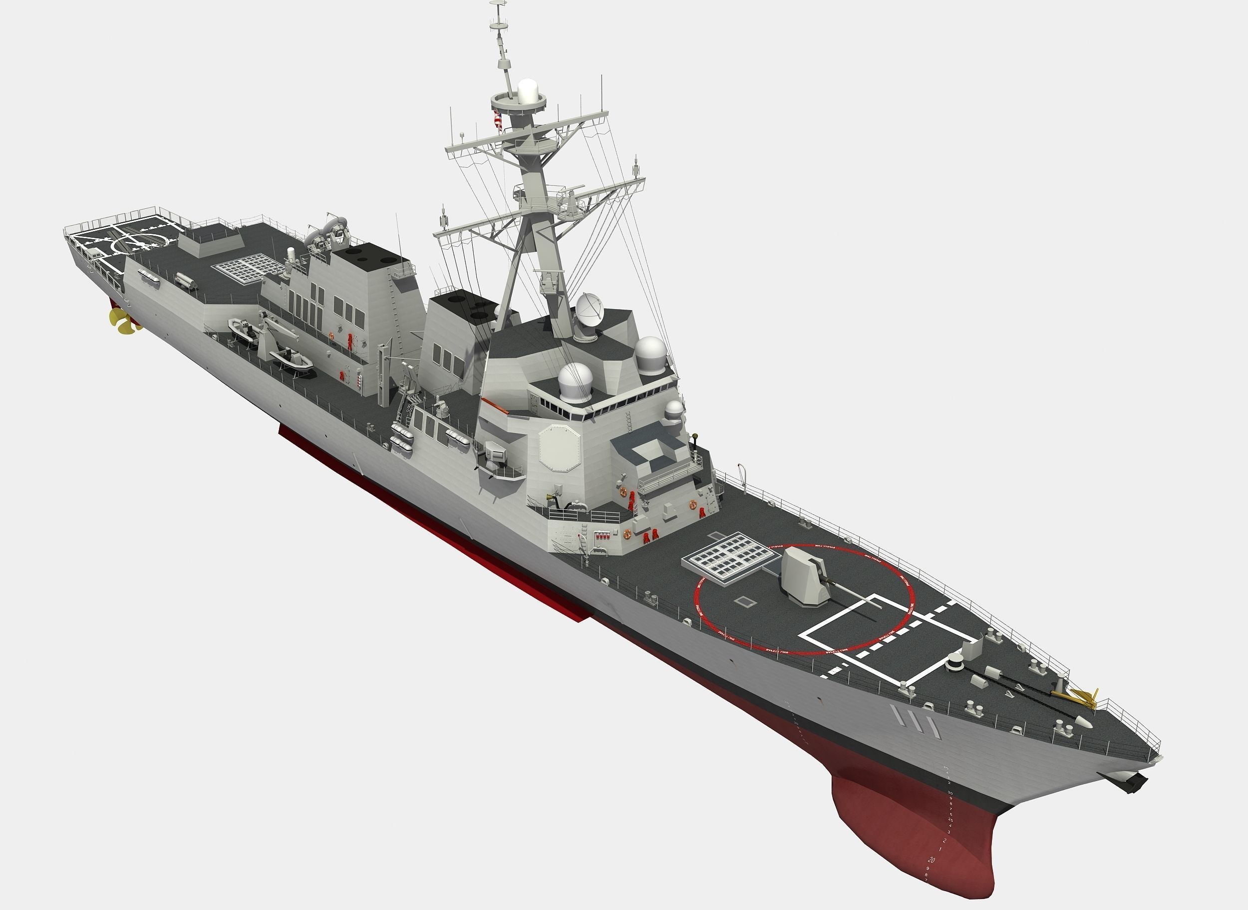 USS SPRUANCE-ARLEIGH BURKE 3D model_10