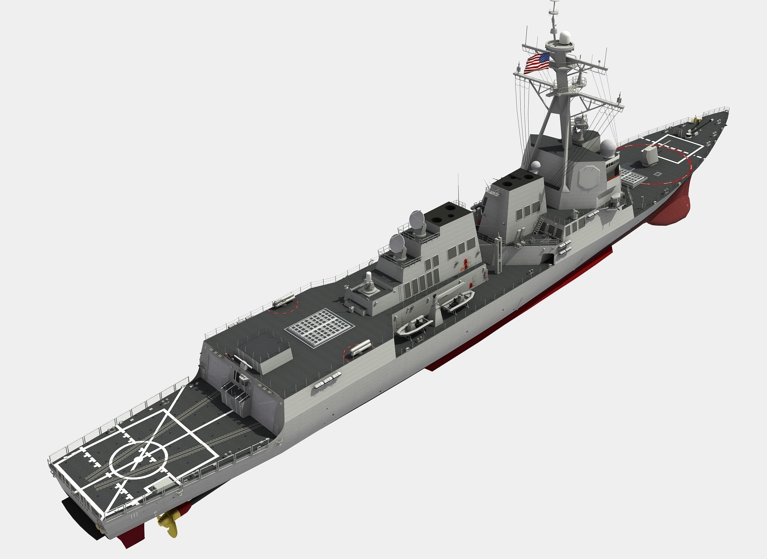 USS SPRUANCE-ARLEIGH BURKE 3D model_2