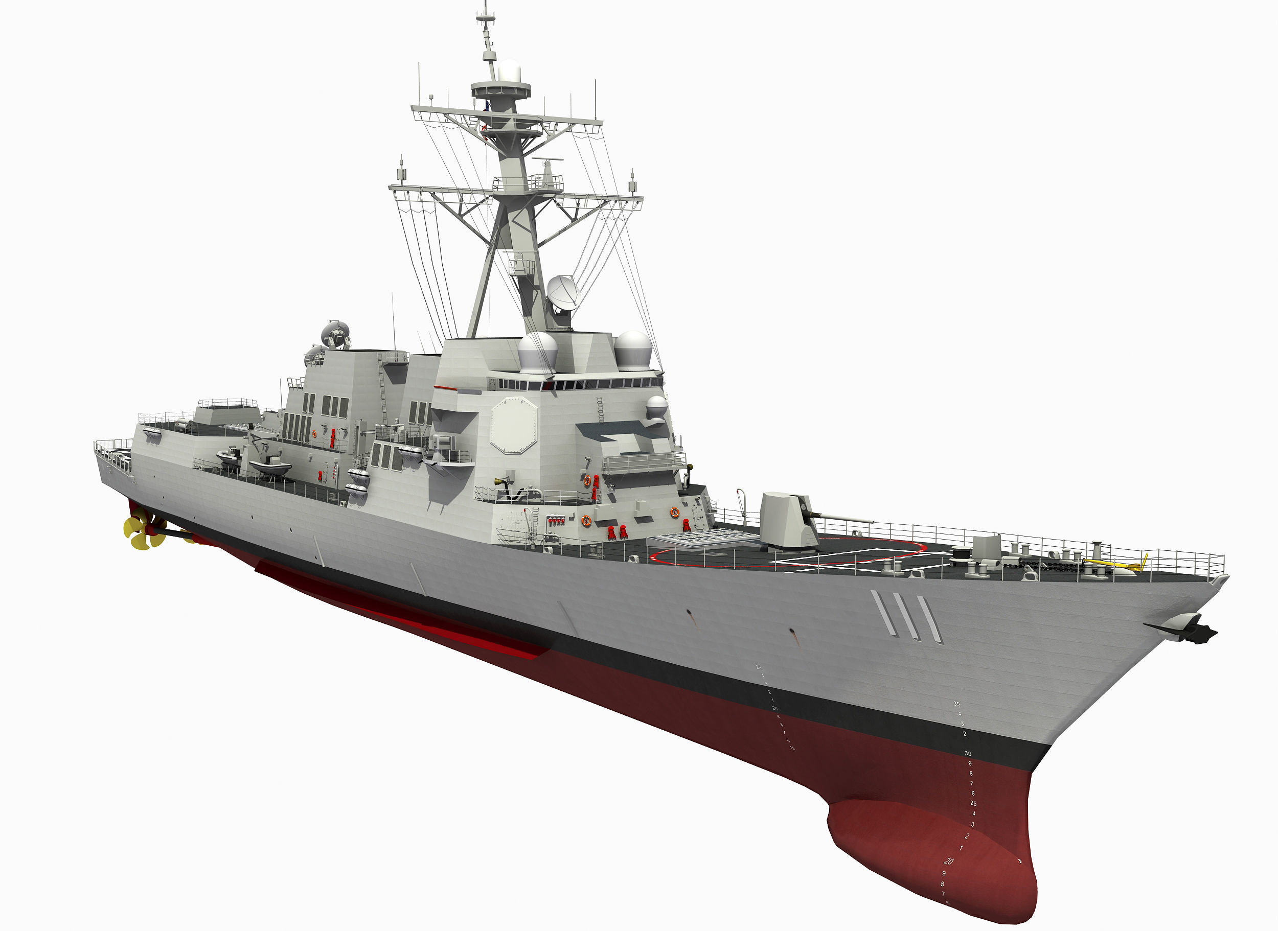 USS SPRUANCE-ARLEIGH BURKE 3D model_11
