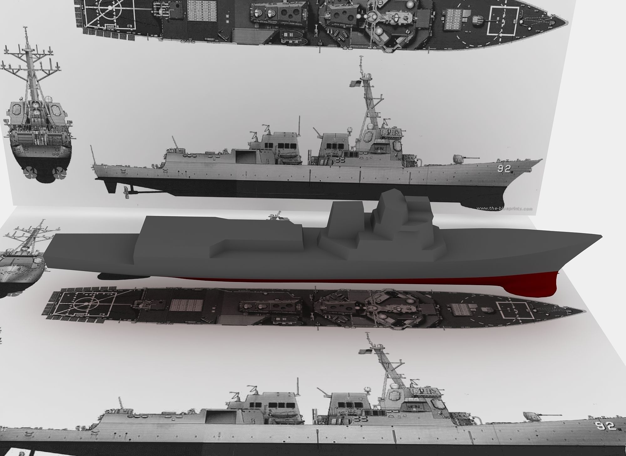 USS SPRUANCE-ARLEIGH BURKE 3D model_28