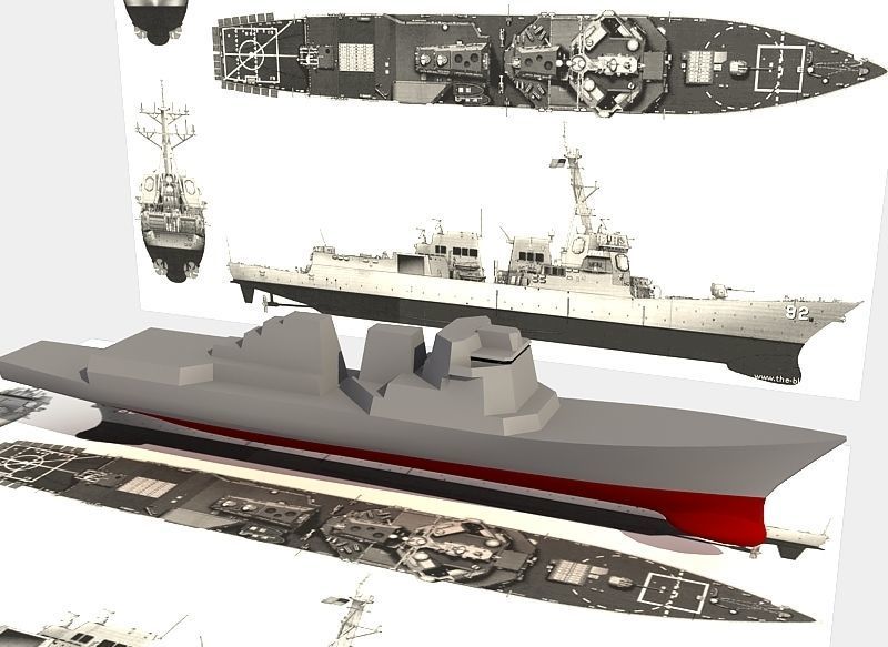 USS SPRUANCE-ARLEIGH BURKE 3D model_26