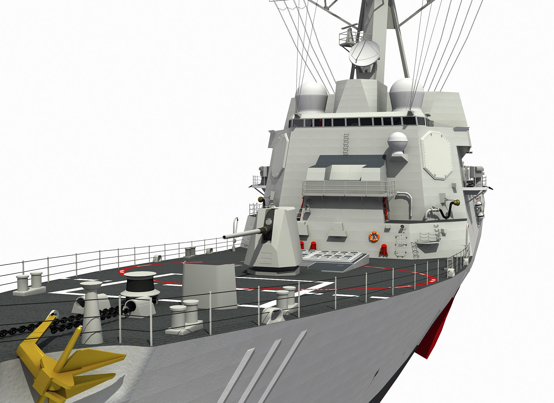 USS SPRUANCE-ARLEIGH BURKE 3D model_12
