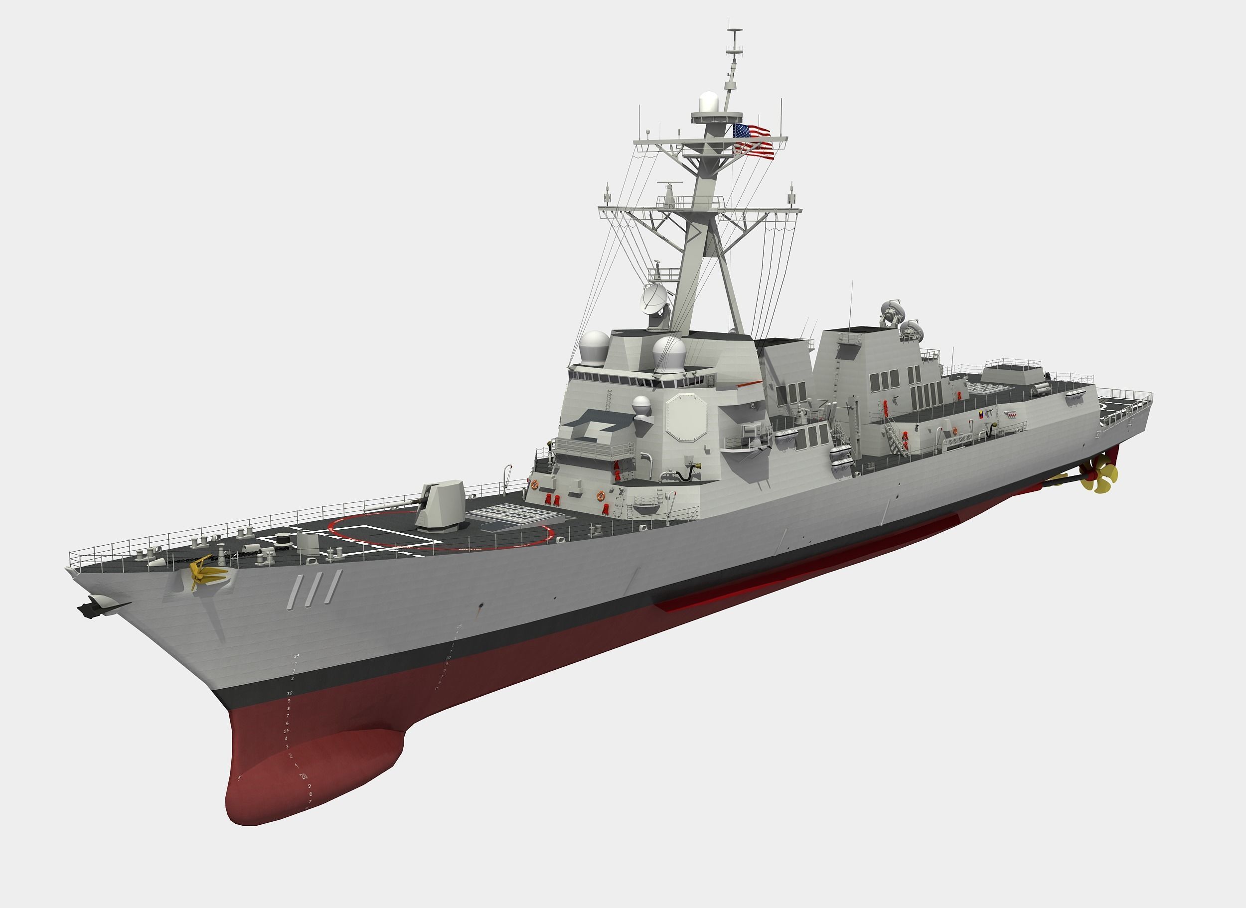 USS SPRUANCE-ARLEIGH BURKE 3D model_1