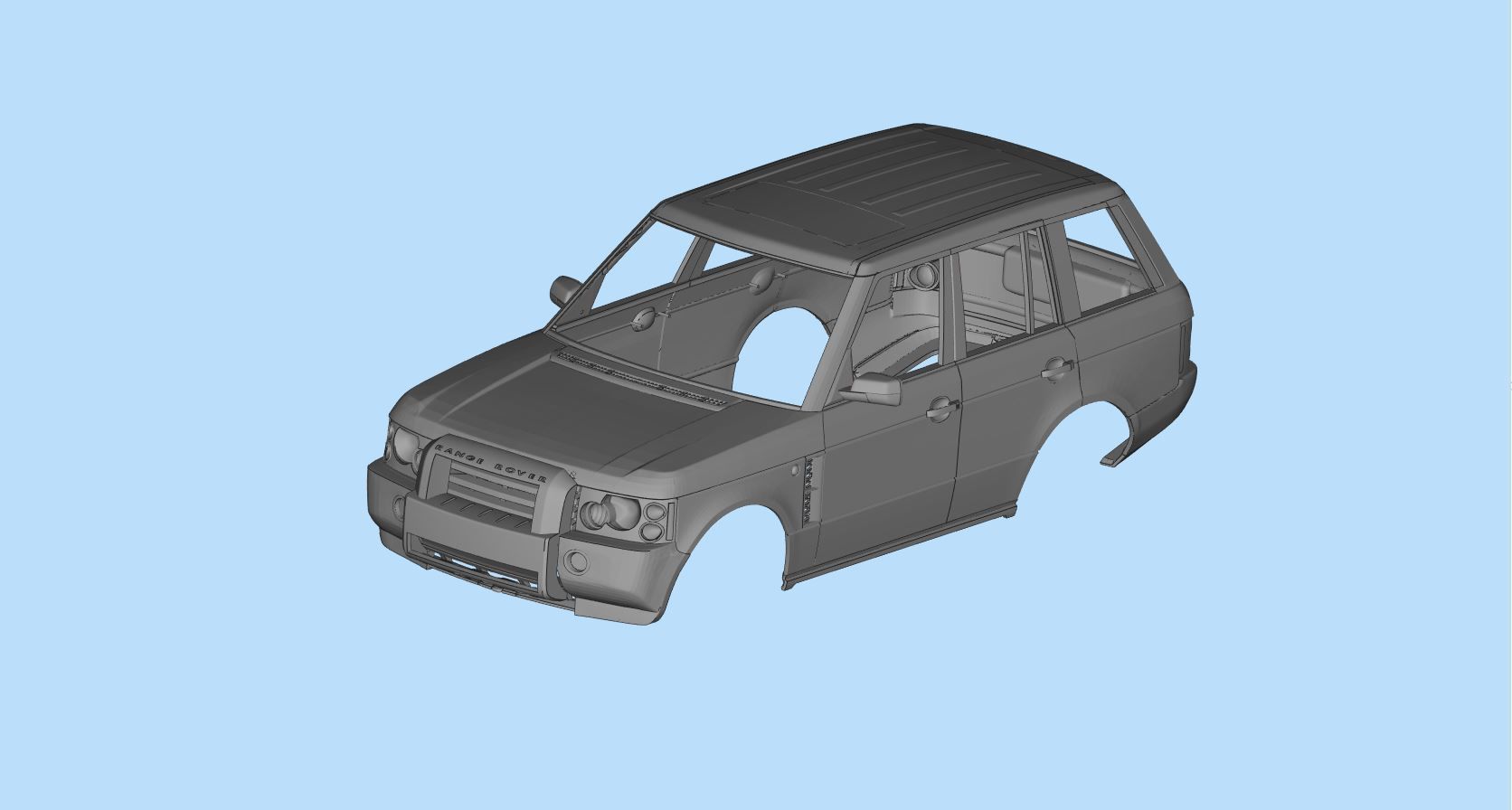 3D printed RC bodies Land Rover Range Rover 2005 3D model 3D printable ...