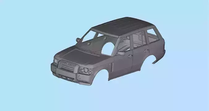 3D printed RC bodies Land Rover Range Rover 2005 3D print model