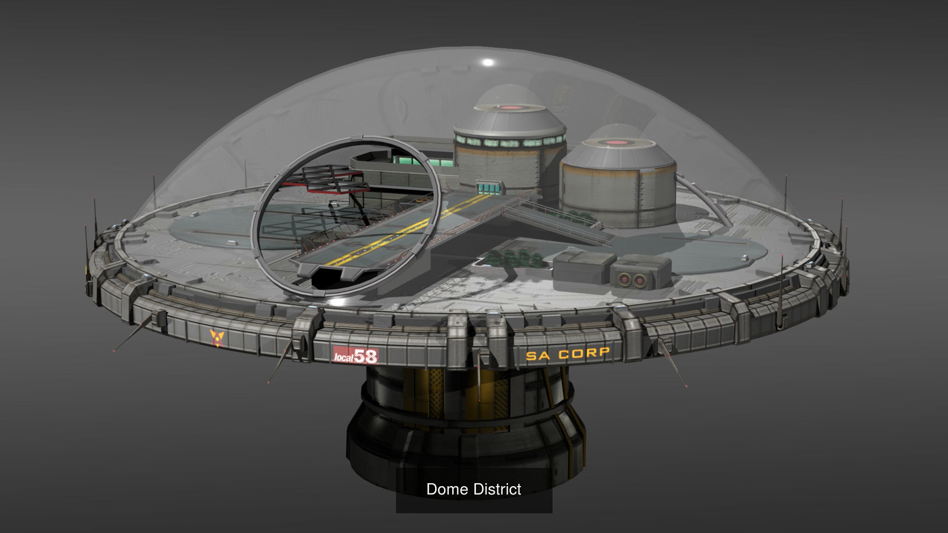 Dome City Pack 3D Model Collection_2