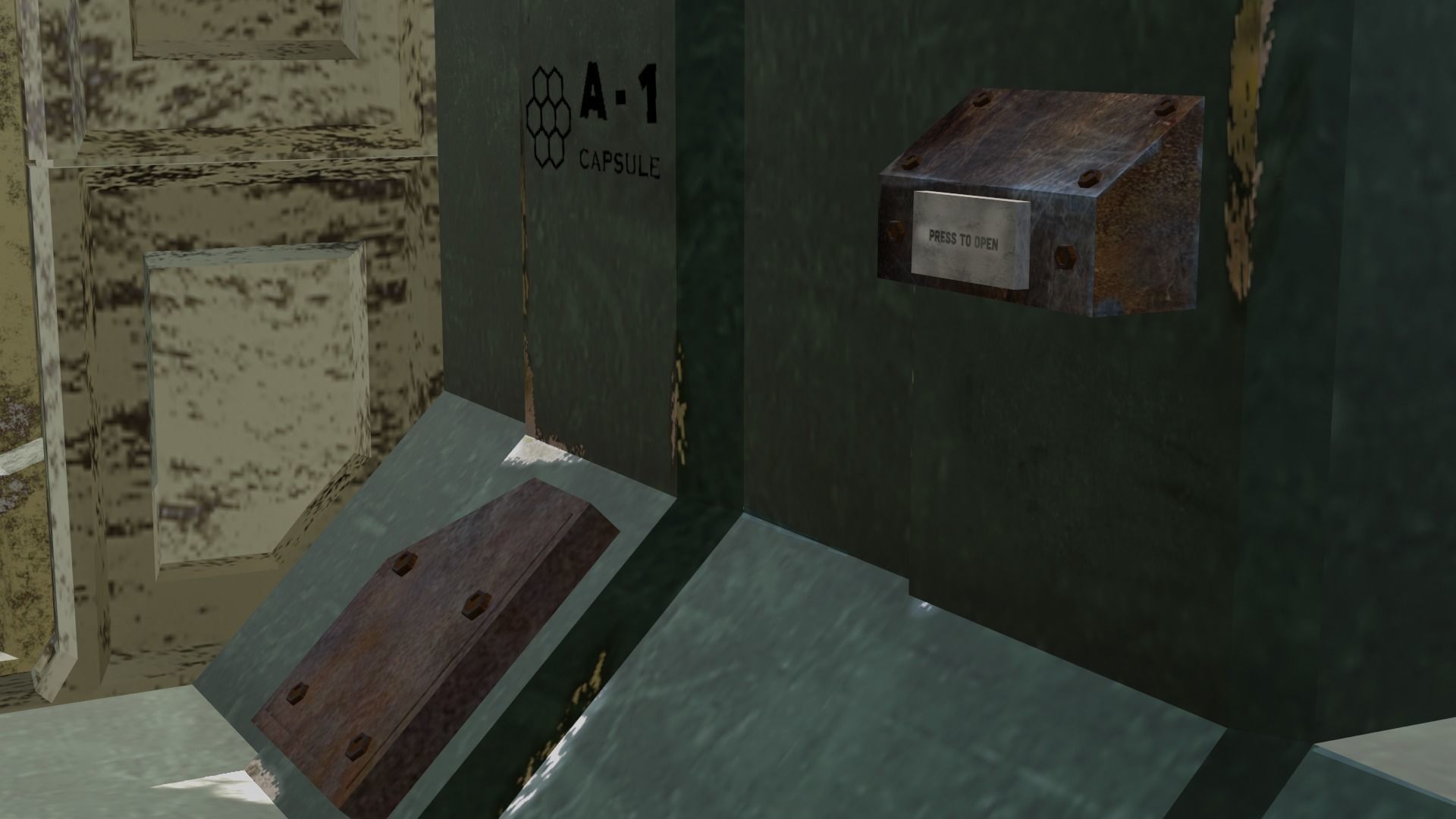 Old sci fi room Free low-poly 3D model_2