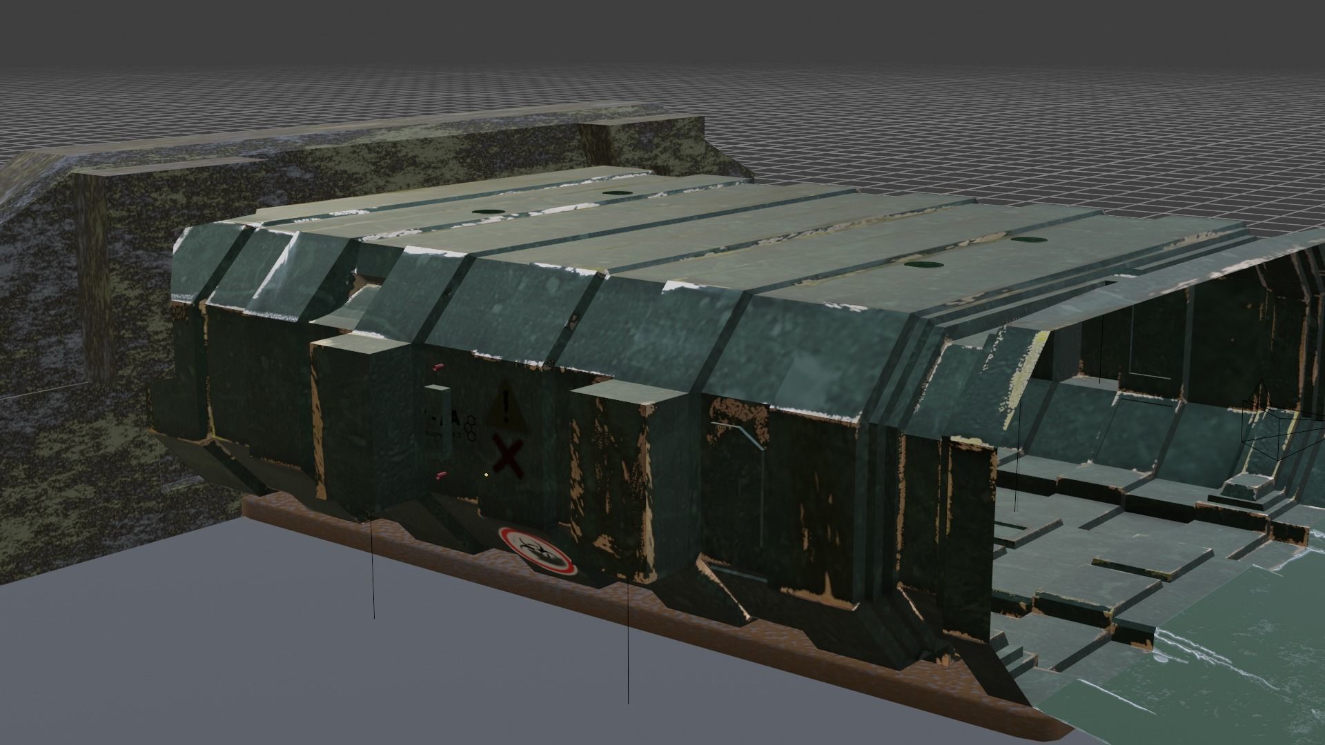 Old sci fi room Free low-poly 3D model_9