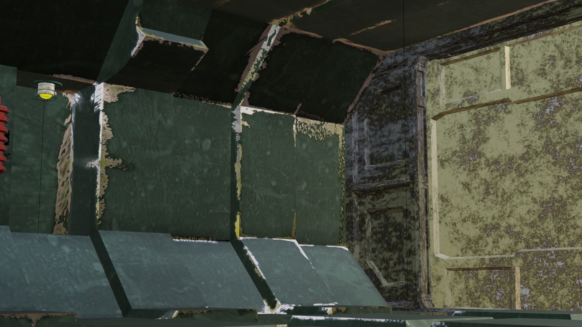 Old sci fi room Free low-poly 3D model_3