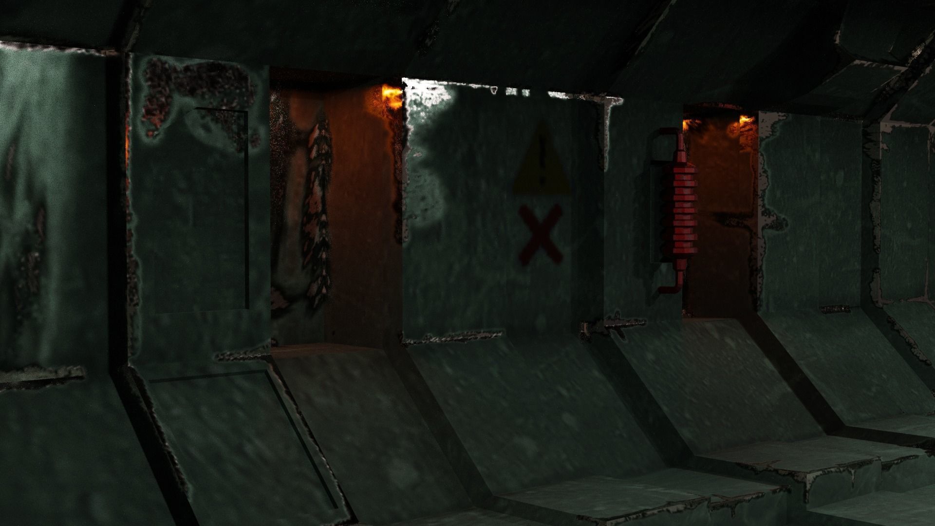 Old sci fi room Free low-poly 3D model_1