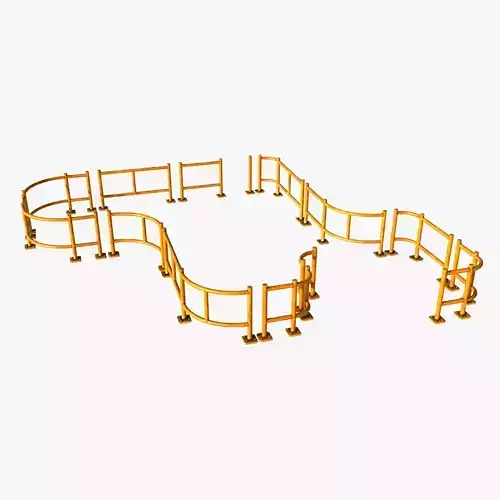 Warehouse Fense Low-poly 3D model