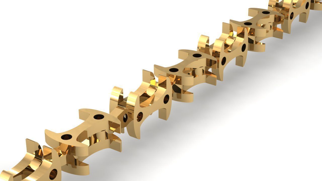 Eslabon para cadenas chain link E2016-59 3D print model_2