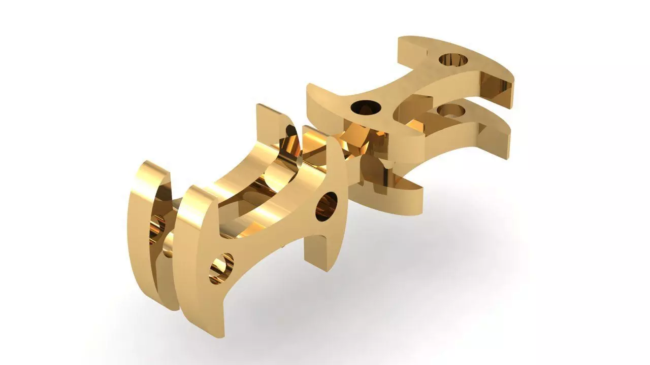 Eslabon para cadenas chain link E2016-59 3D print model_0