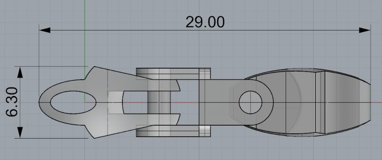 Eslabon para cadenas chain link E2016-61 3D print model_4