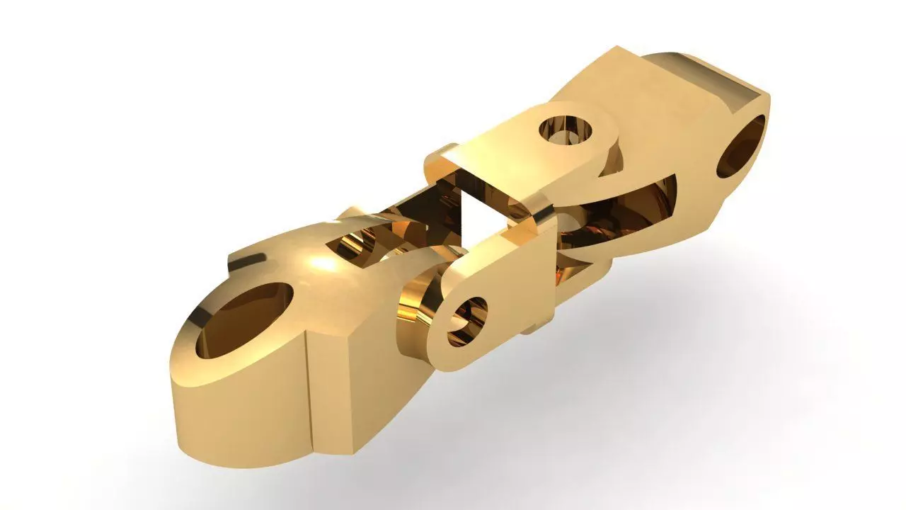 Eslabon para cadenas chain link E2016-61 3D print model_0