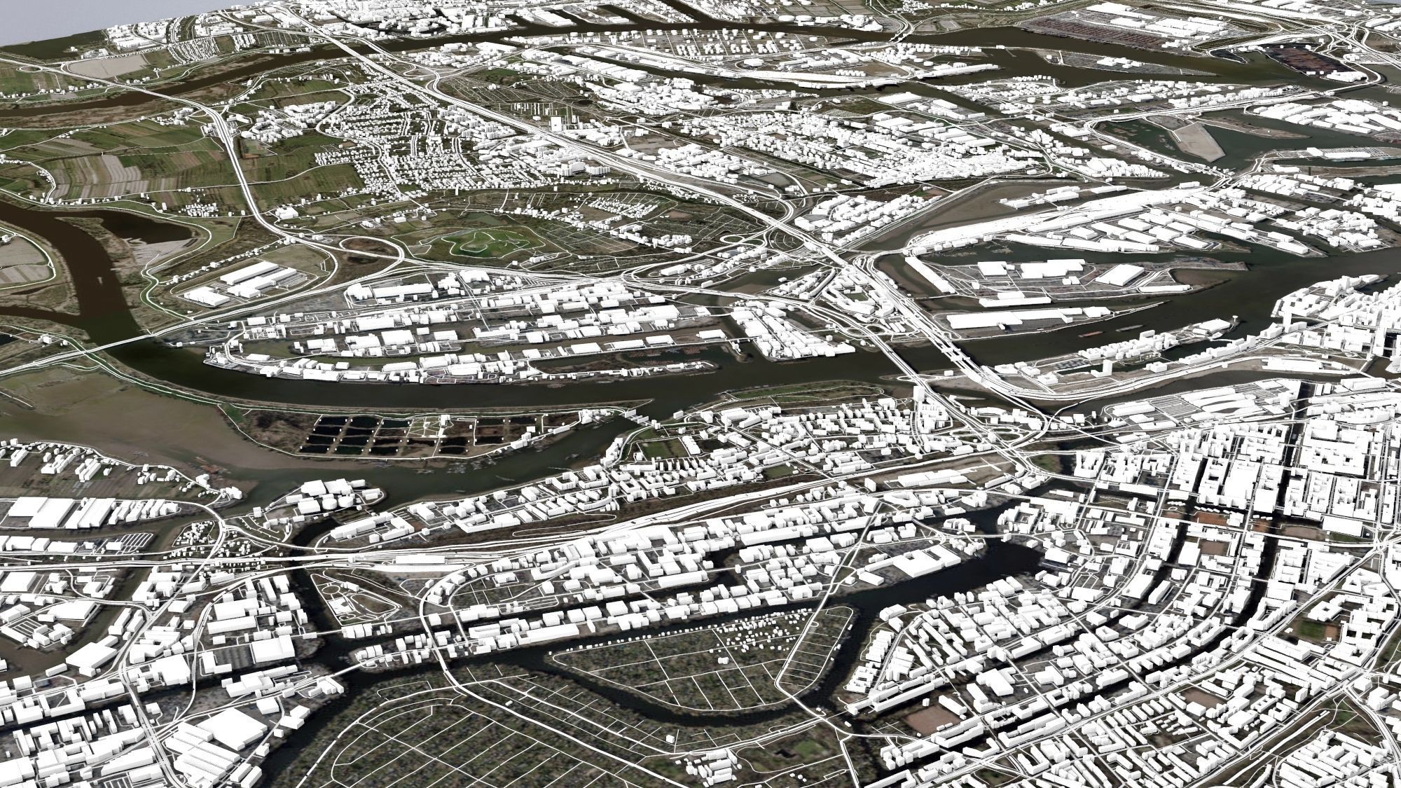 Cityscape Hamburg  Germany 3D model_14