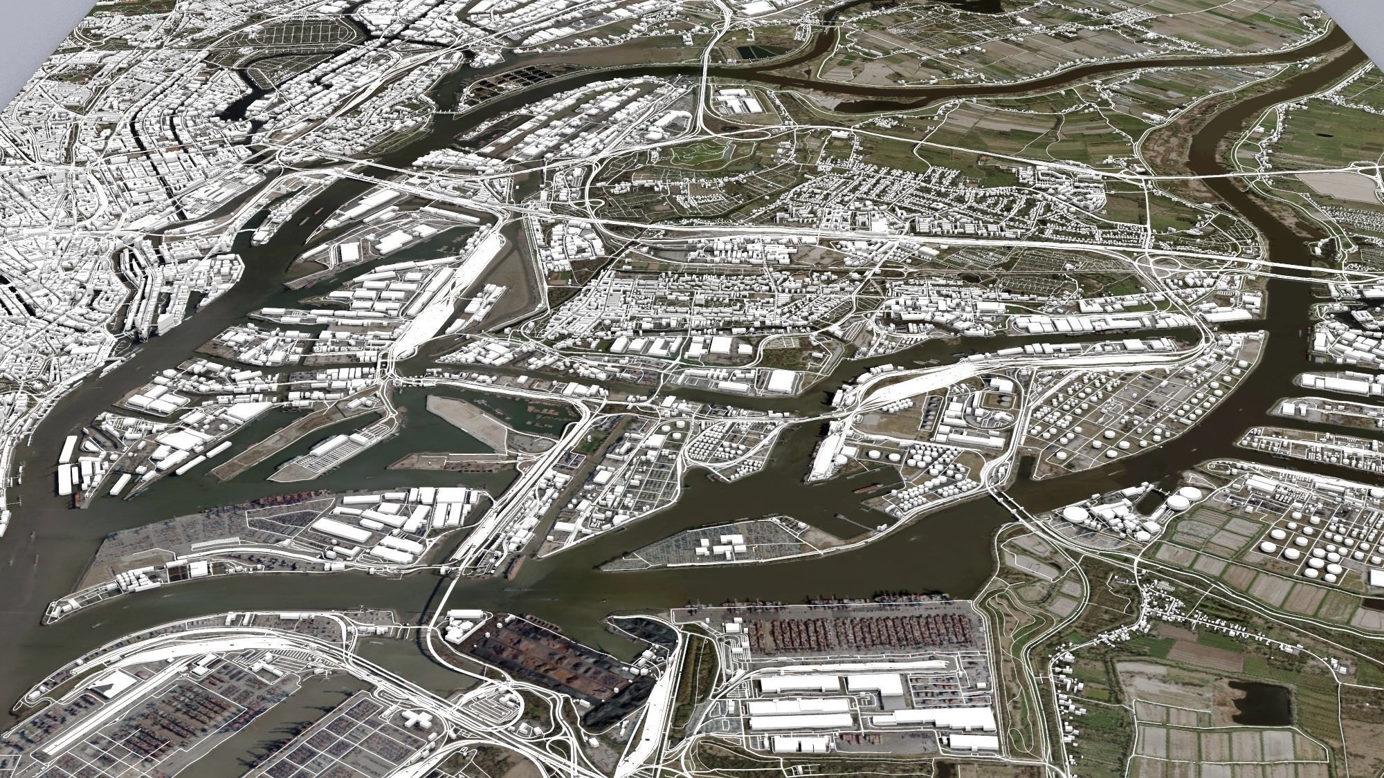 Cityscape Hamburg  Germany 3D model_4
