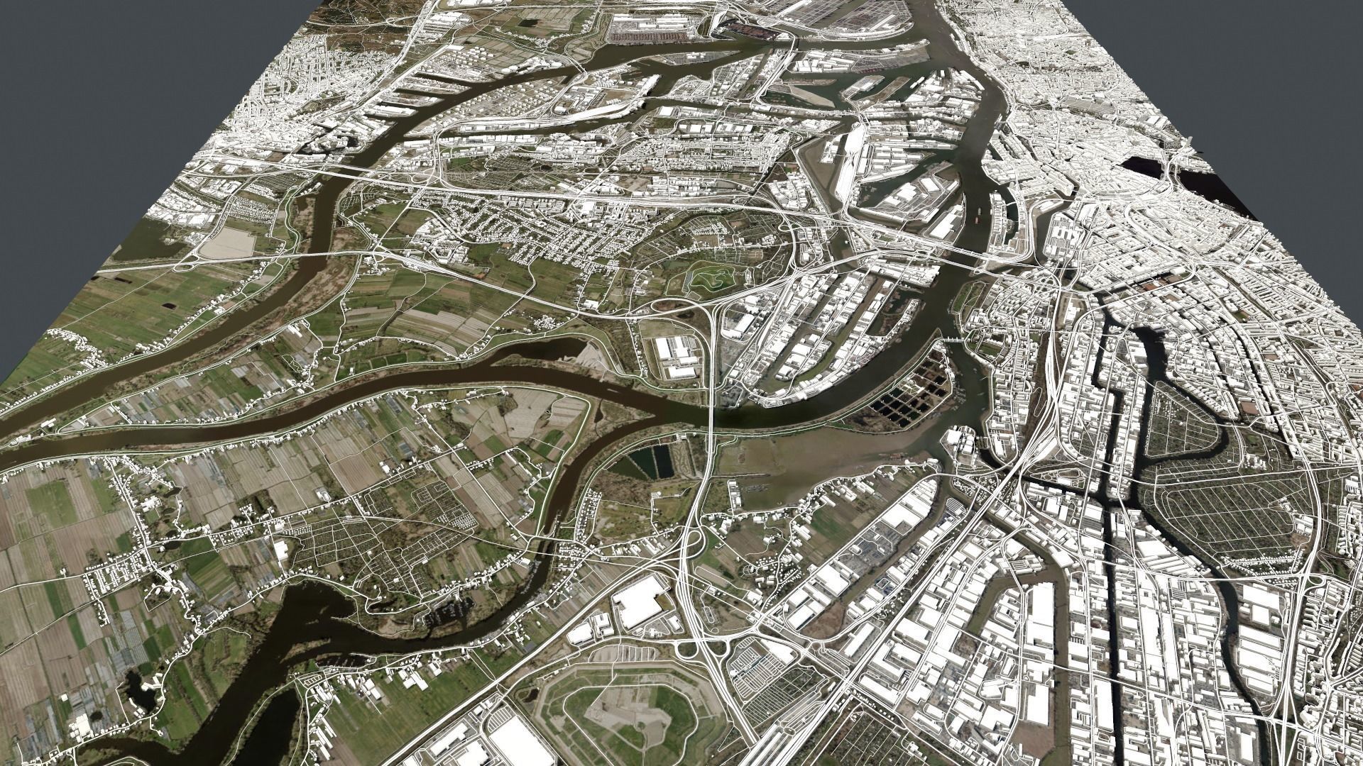 Cityscape Hamburg  Germany 3D model_10