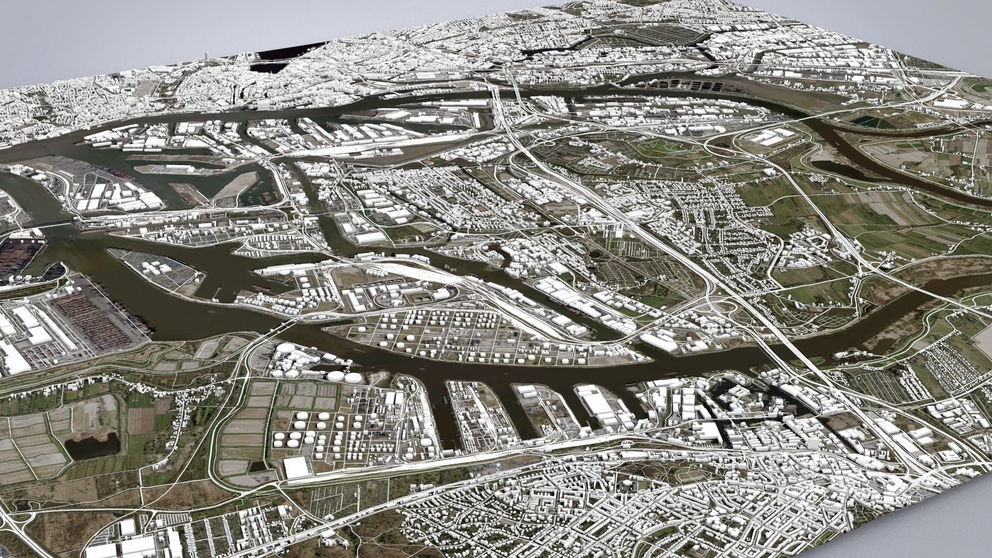 Cityscape Hamburg  Germany 3D model_11
