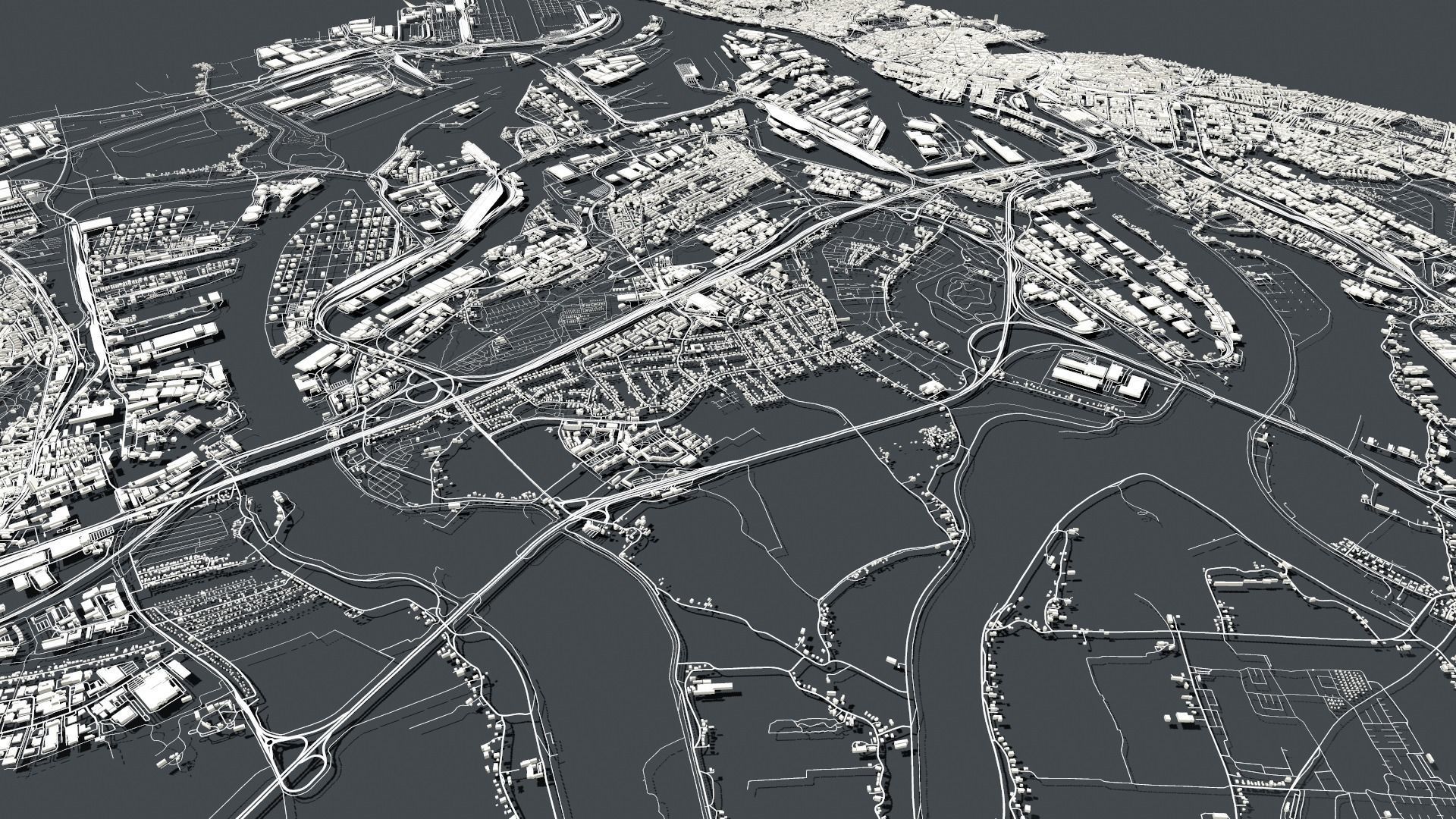 Cityscape Hamburg  Germany 3D model_7