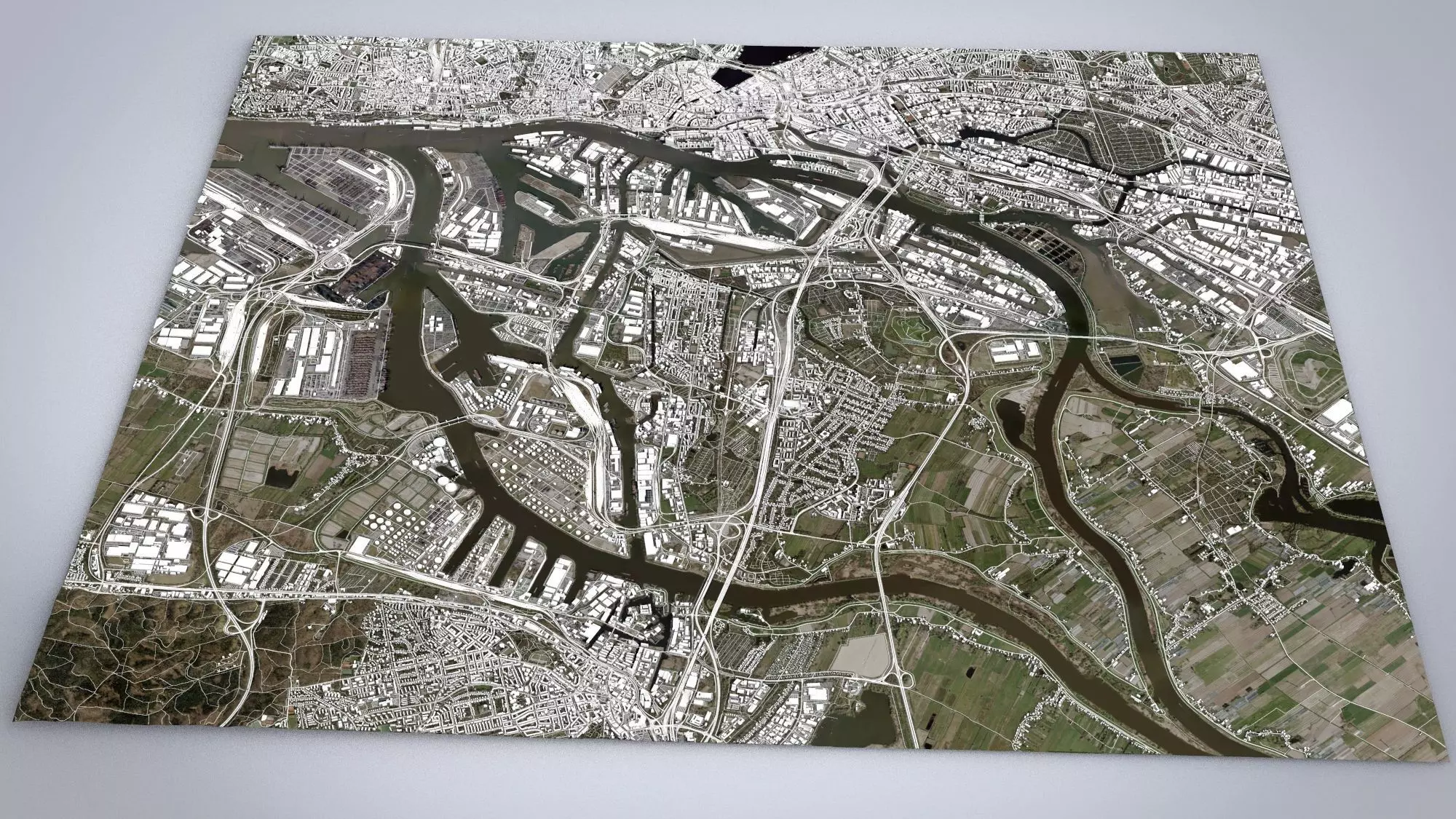 Cityscape Hamburg  Germany 3D model_0
